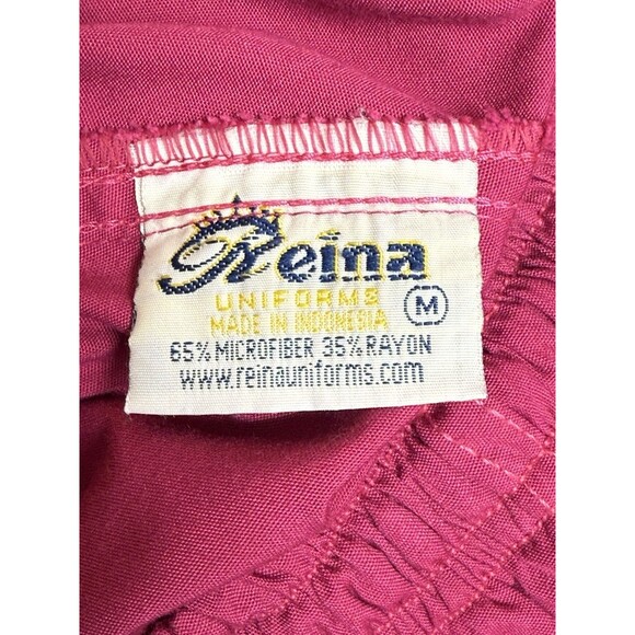 Reina Womens Pink Drawstring Scrub Pants Size Medium - Picture 5 of 6
